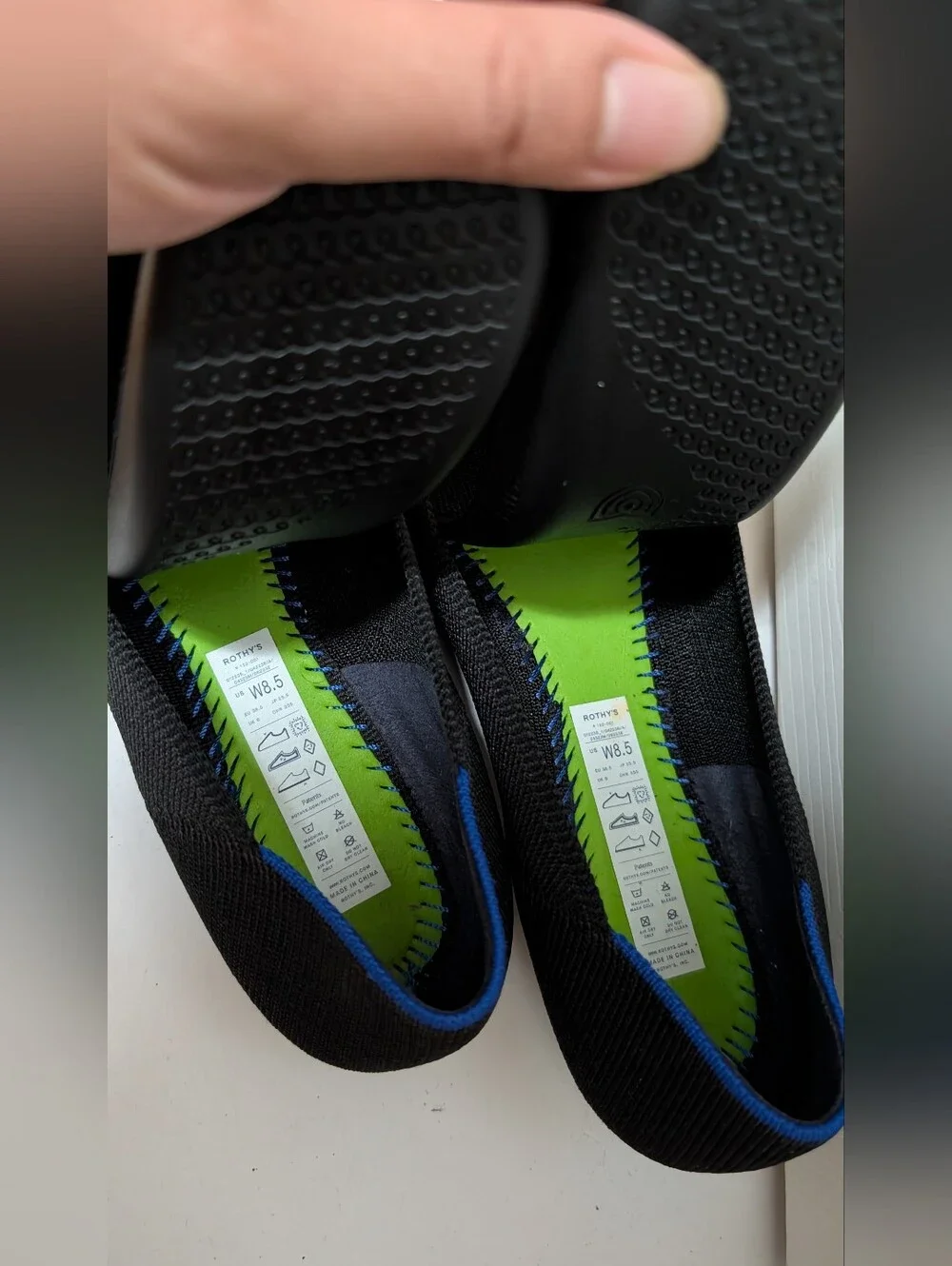 Rothy's Black Pointed Toe Flats